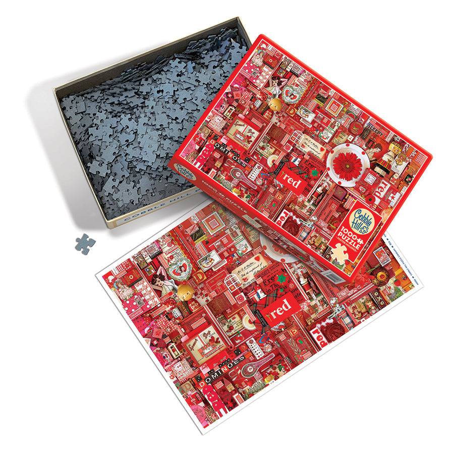cobble-hill-red-1000-teile-puzzle-collage-rot image 3