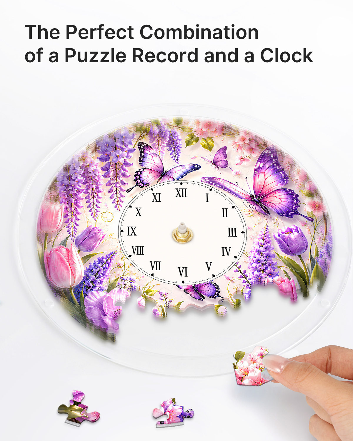 kaayee-clock-kit-wisteria-romance-puzzle-uhr-regular image 2