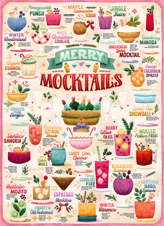 cobble-hill-merry-mocktails-1000-teile-puzzle-collage image 2