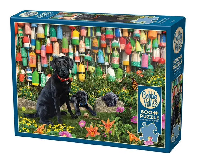 cobble-hill-500-piece-good-buoys-puzzle-500-teile-hunde image 1