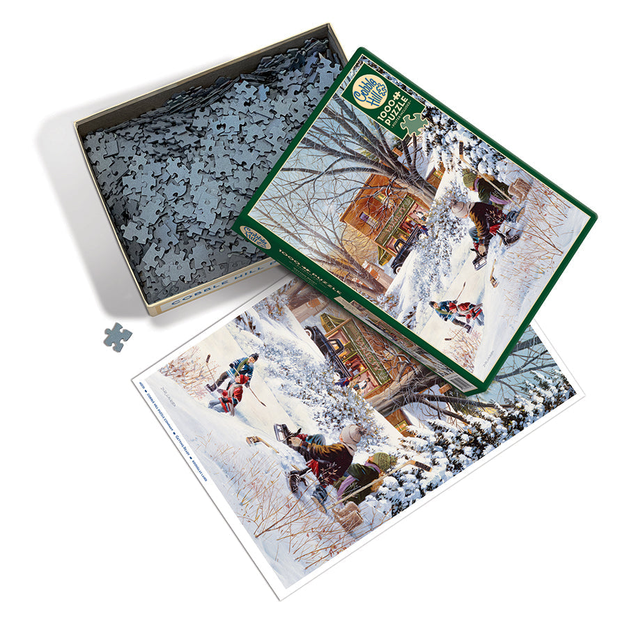 cobble-hill-getting-ready-1000-teile-puzzle-winter image 3