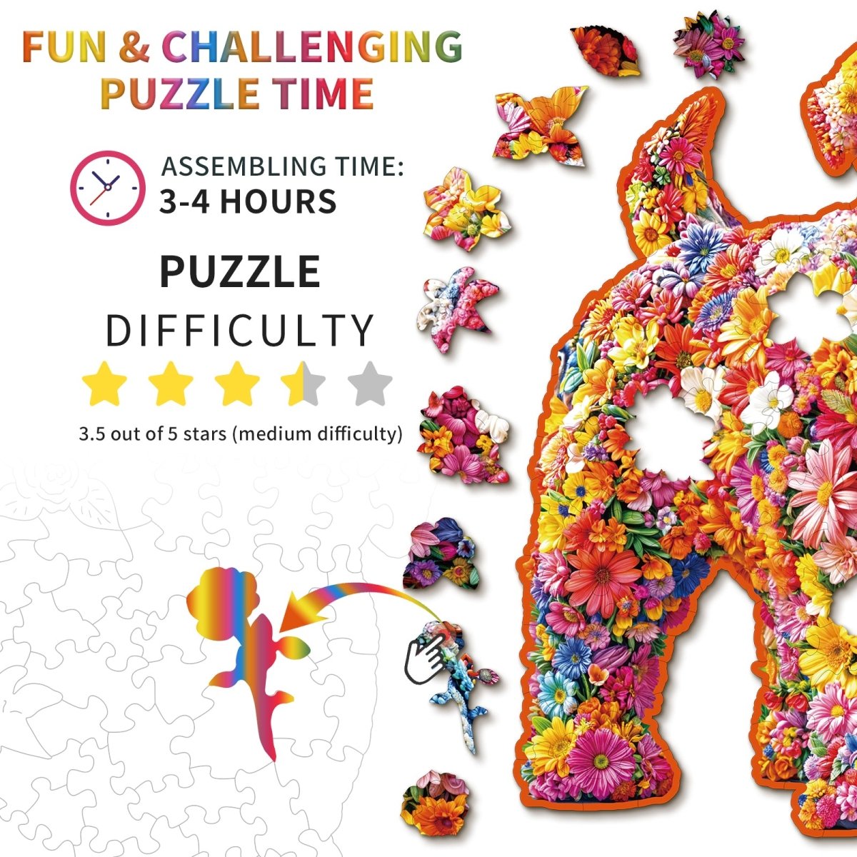 kaayee-flower-dog-holzpuzzle-medium-bulldogge image 3