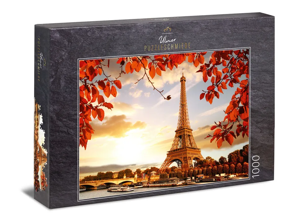 ulmer-puzzleschmiede-herbst-in-paris-puzzle-1000-teile-eiffelturm-2 image 1