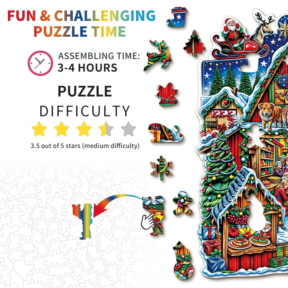 kaayee-wooden-puzzle-christmas-grocery-store-holzpuzzle-medium image 4