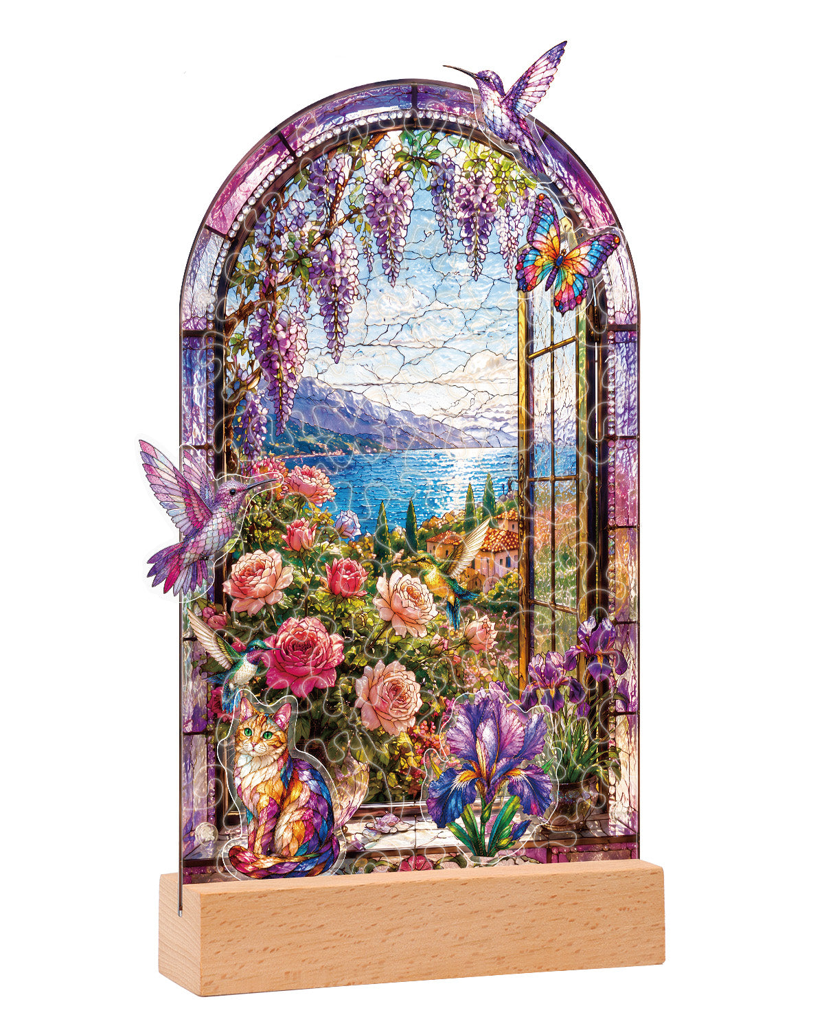 kaayee-violet-garden-retreat-nachtlicht-acryl-puzzle image 1