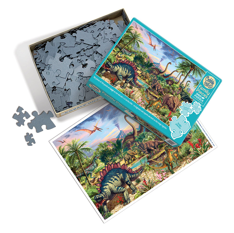 cobble-hill-family-pieces-350-prehistoric-party-puzzle-350-teile image 3