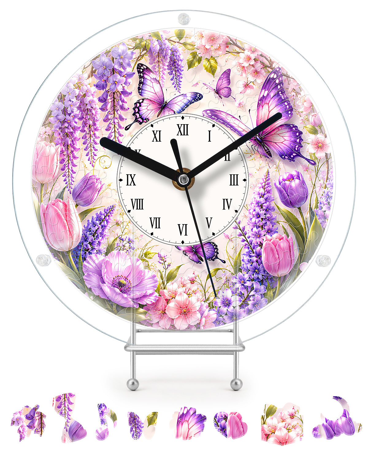 kaayee-clock-kit-wisteria-romance-puzzle-uhr-regular image 1