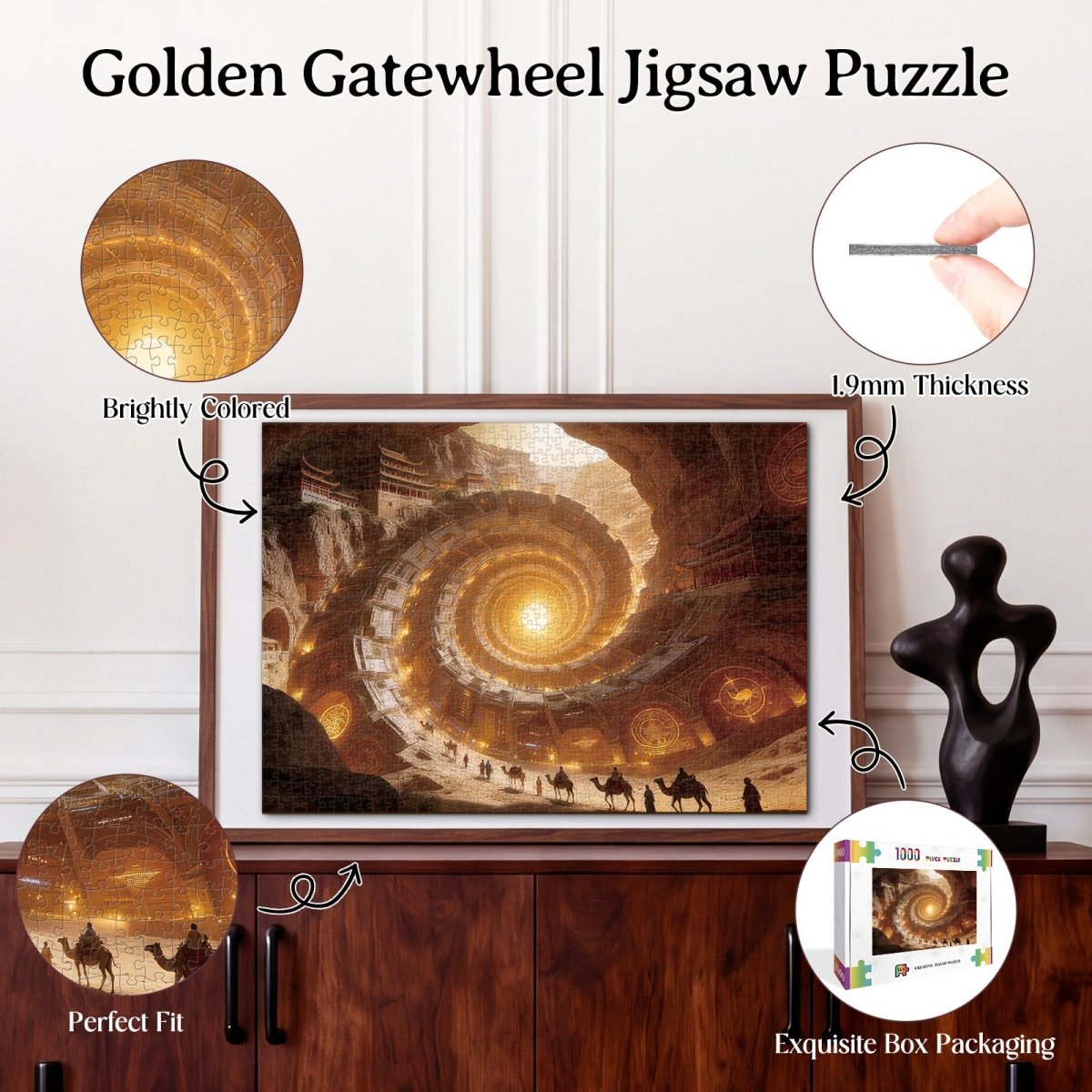 kaayee-golden-gatewheel-puzzle-1000-teile-eco-white-board image 3