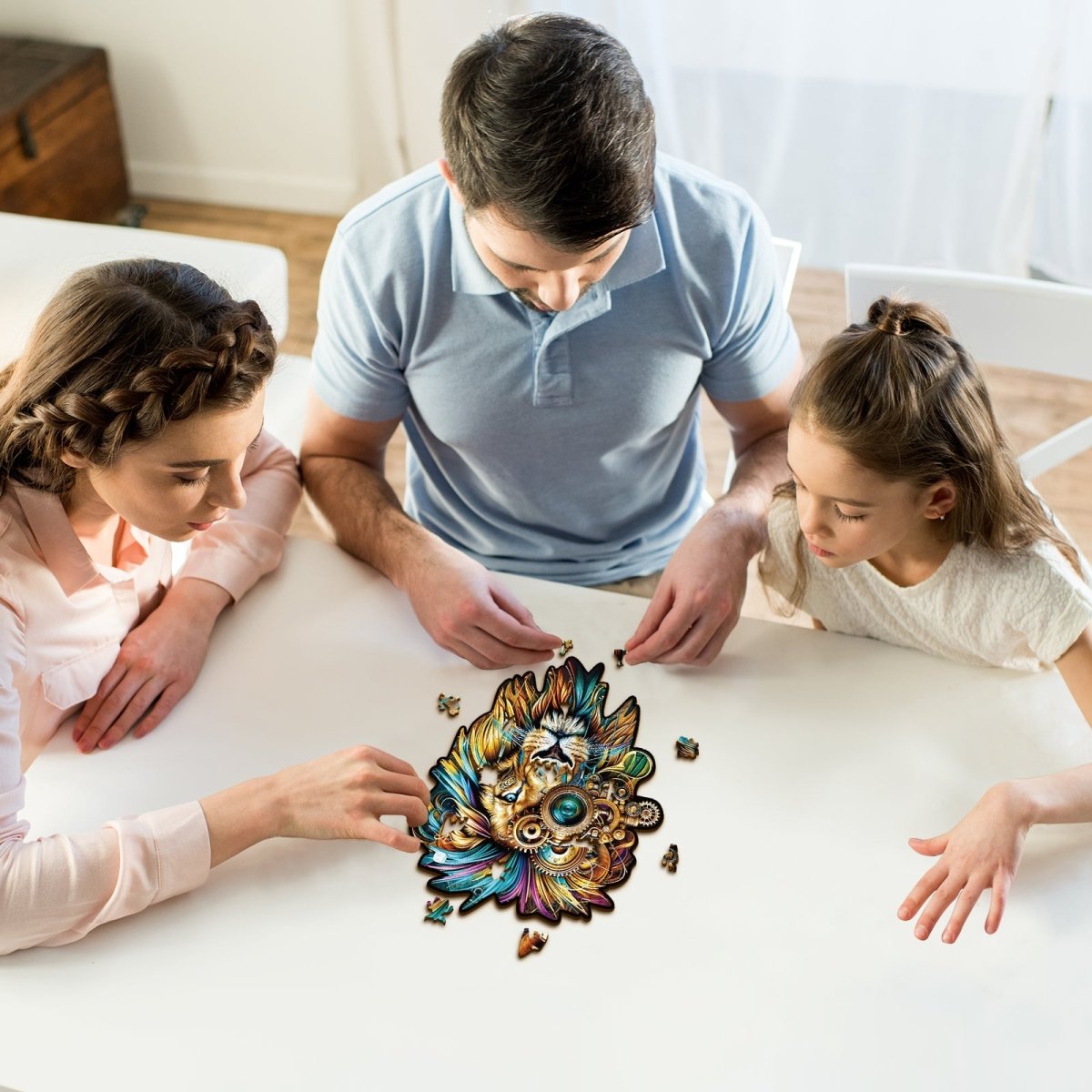 kaayee-wooden-puzzle-retro-mechanical-lion-holzpuzzle-medium image 6