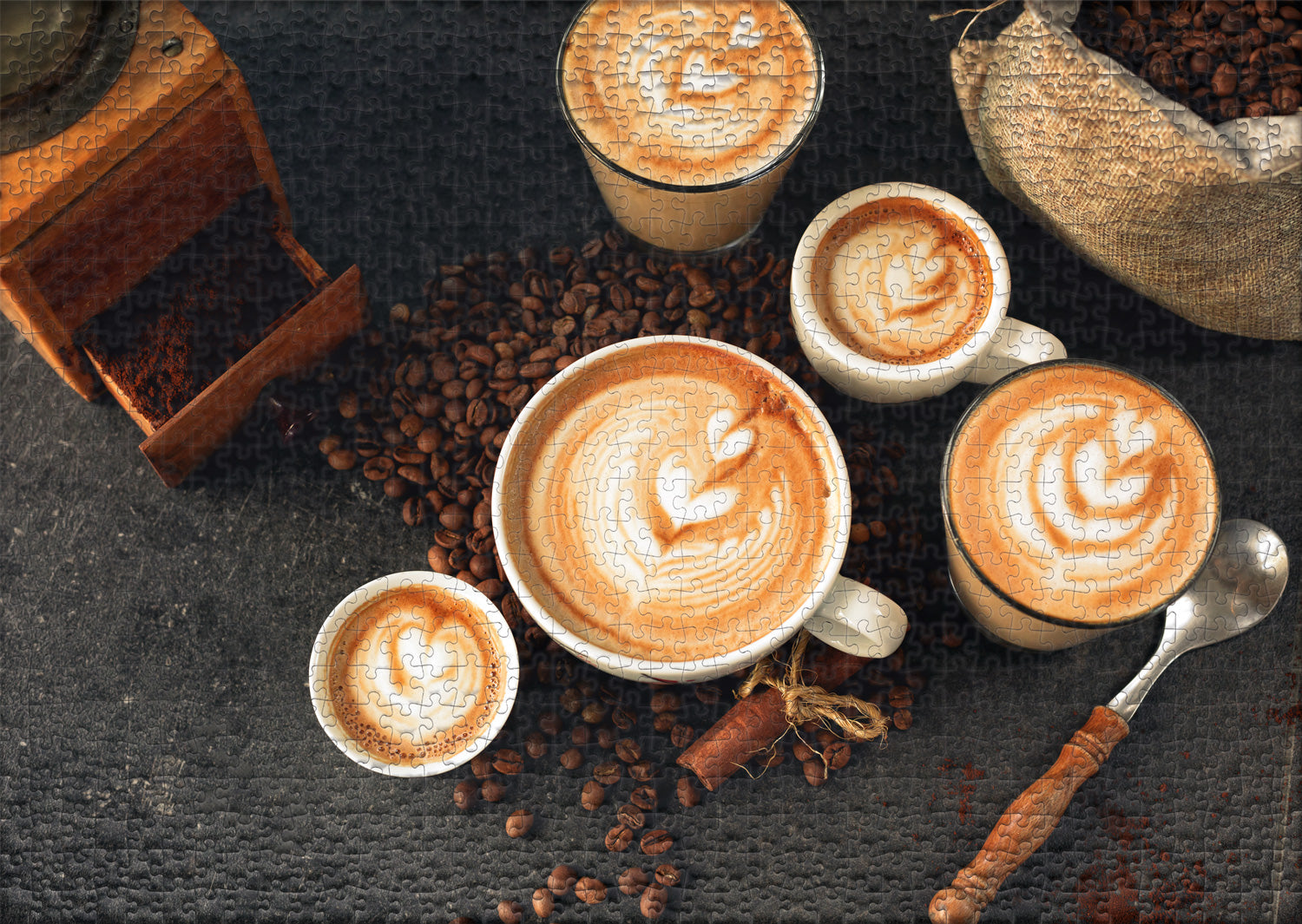ulmer-puzzleschmiede-puzzle-1000-teile-kaffee-leidenschaft-genuss image 2