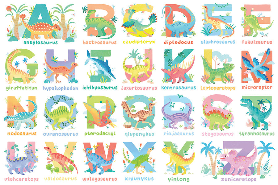 cobble-hill-floor-puzzles-dinosaur-alphabet-bodenpuzzle-35-teile-kinder image 2