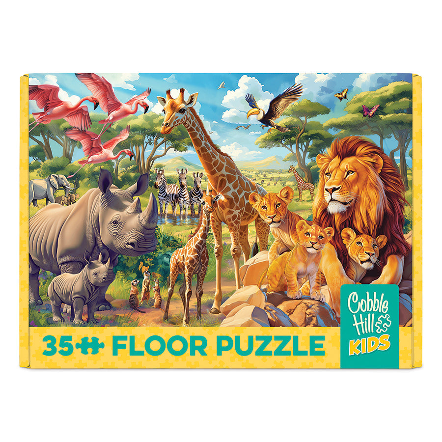 cobble-hill-floor-puzzles-african-plains-bodenpuzzle-35-teile-tiere image 5