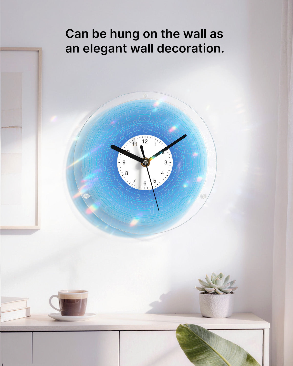 kaayee-clock-kit-gradient-blue-puzzle-uhr-acryl-regular image 4