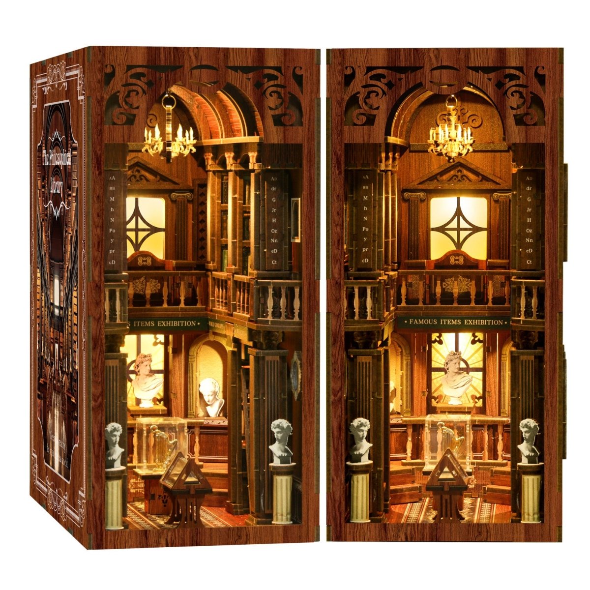 kaayee-philosophical-library-book-nook-bausatz-bibliothek image 1