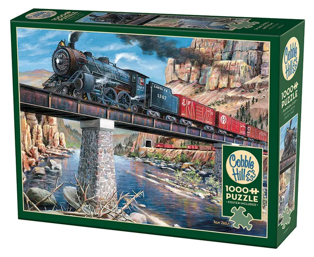 cobble-hill-stone-steel-and-steam-1000-teile-puzzle-zug image 1