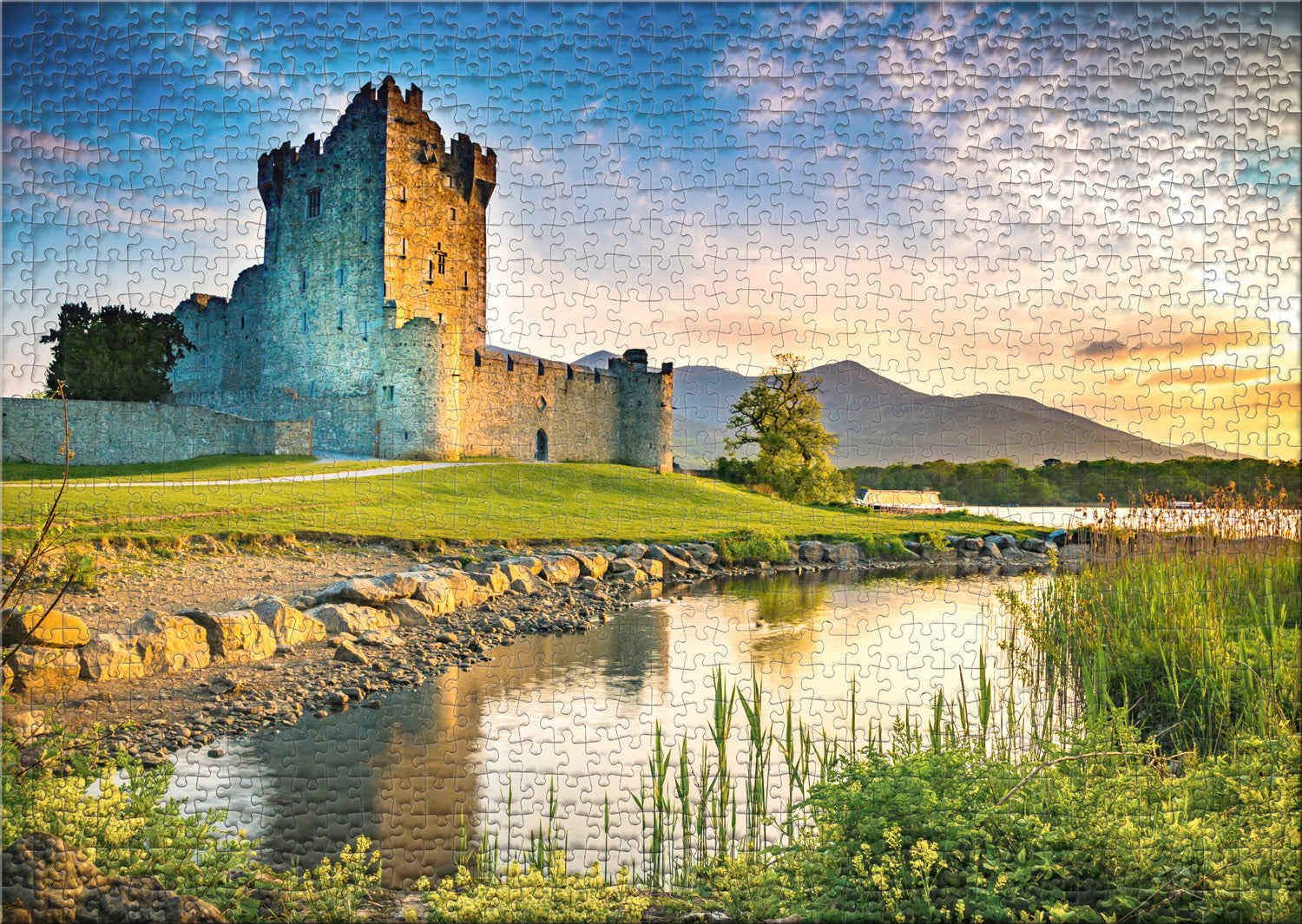 ulmer-puzzleschmiede-ross-castle-1000-teile-puzzle-architektur image 2