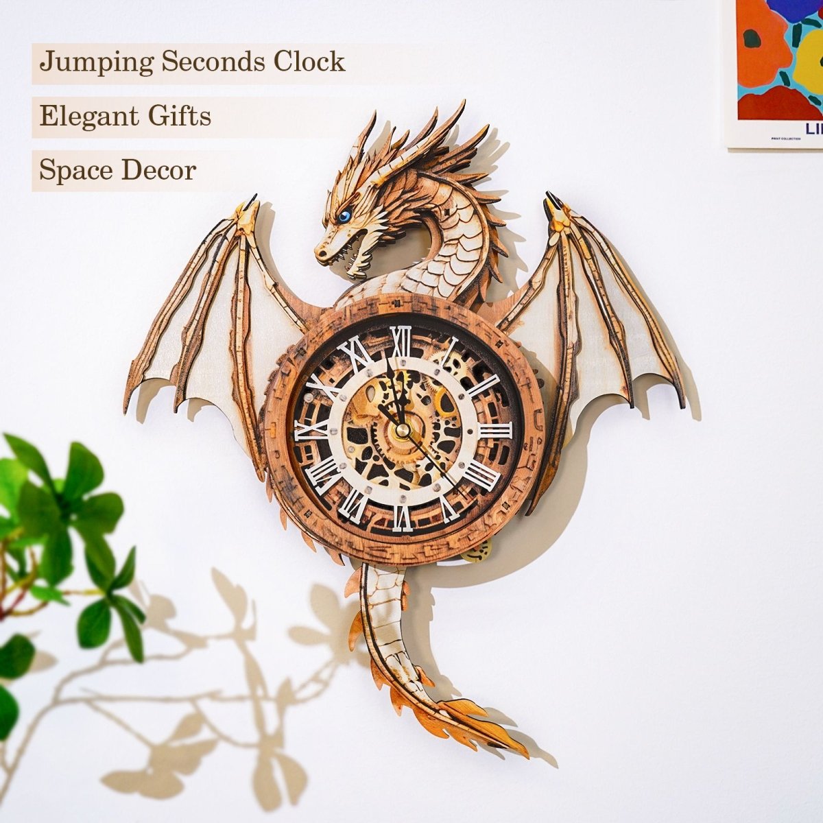 kaayee-clock-kit-dragon-holzuhr-3d-puzzle-r-mische-zahlen image 6
