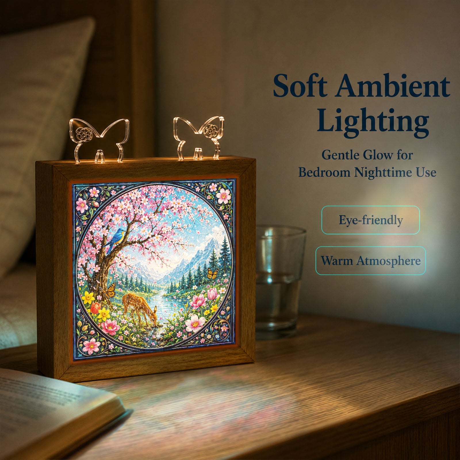 kaayee-spring-whisper-acryl-puzzle-nachtlicht-holzrahmen image 5