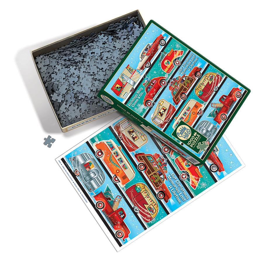 cobble-hill-1000-piece-holiday-hustle-puzzle-weihnachten-vintage image 3