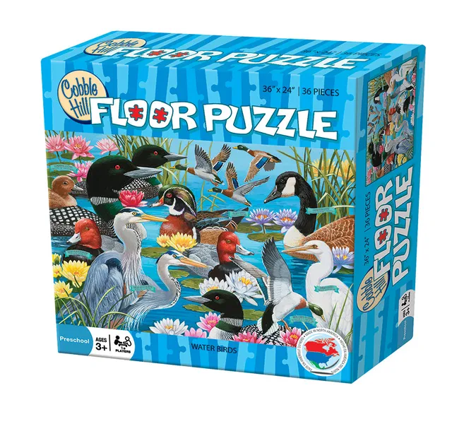 cobble-hill-water-birds-bodenpuzzle-36-teile-v-gel image 1