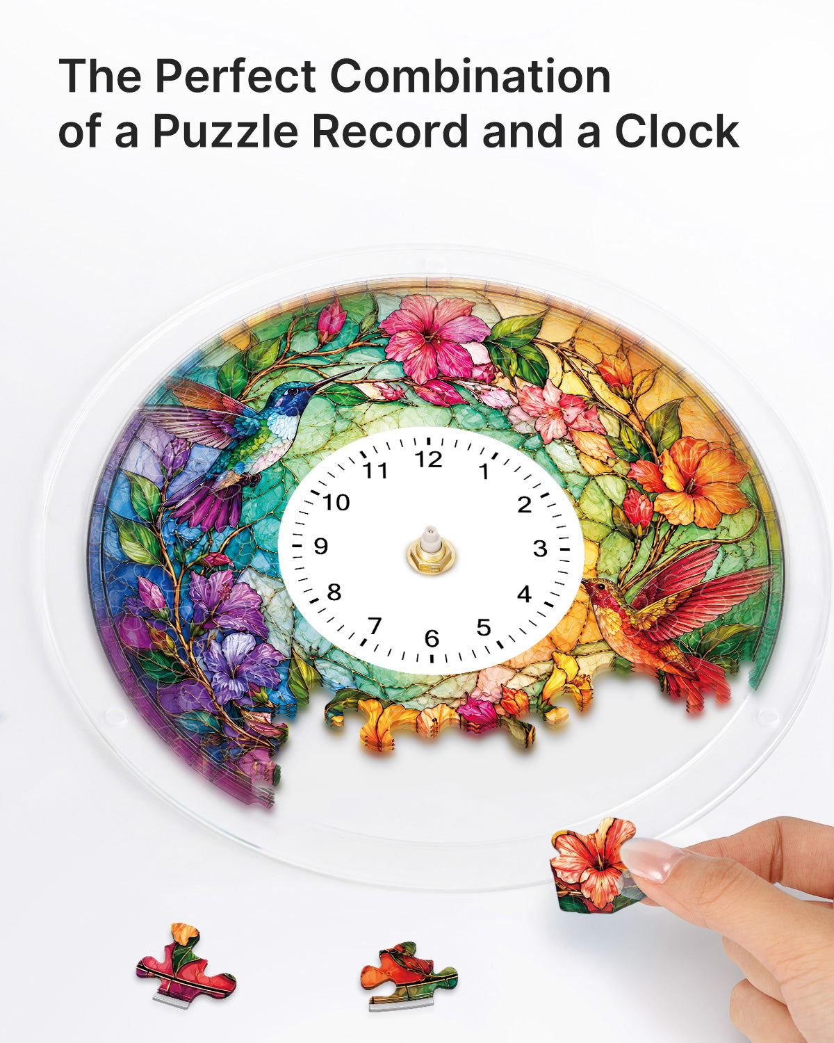 kaayee-clock-kit-hummingbird-paradise-puzzleuhr-regular image 2