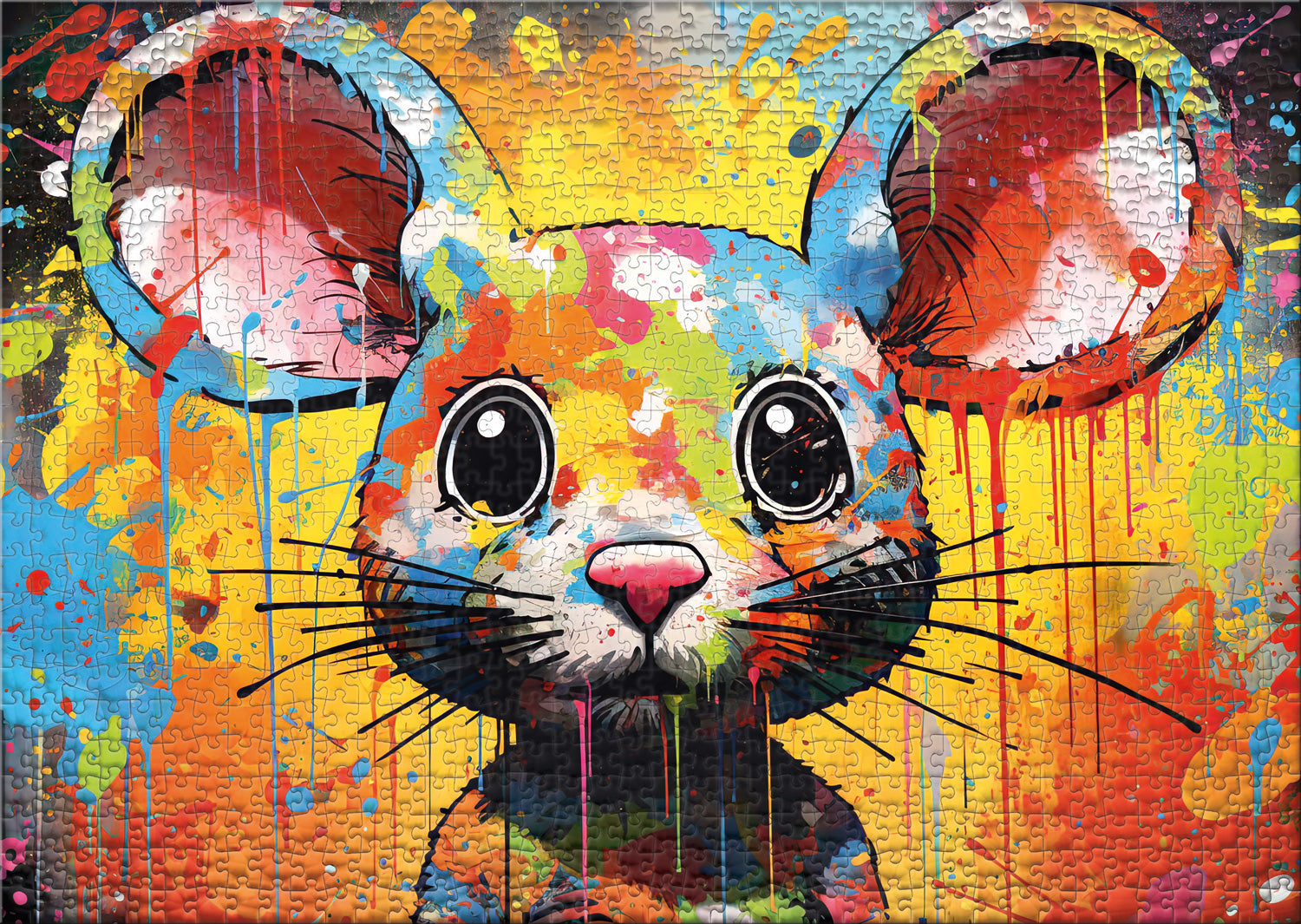 ulmer-puzzleschmiede-fr-ulein-maus-puzzle-1000-teile-tierillustration image 2