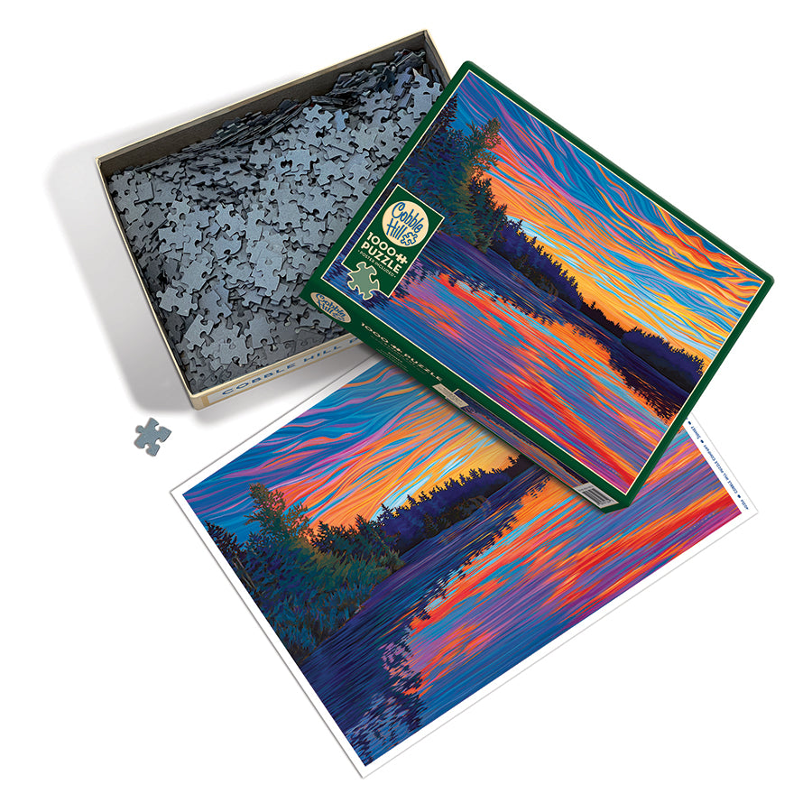 cobble-hill-sunset-1000-teile-puzzle-sonnenuntergang-see image 3