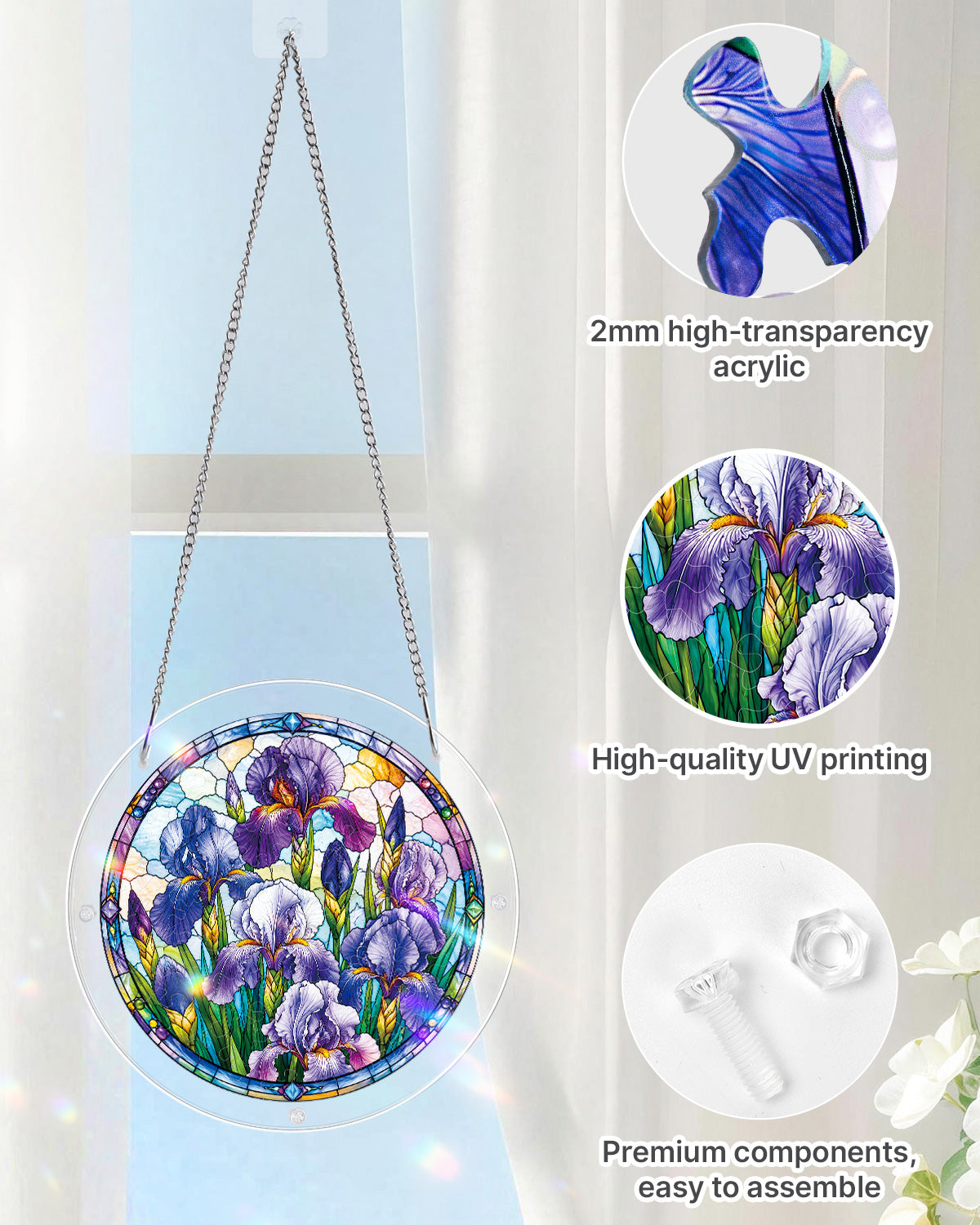 kaayee-suncatcher-puzzle-iris-morning-light-fensterbild-m-20-8-cm image 4