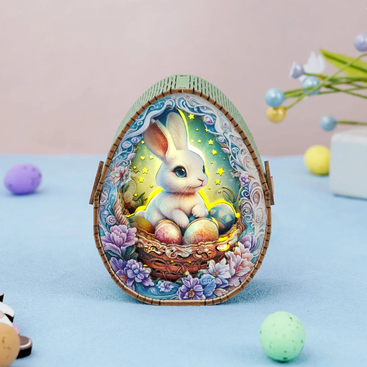 kaayee-night-light-osterhase-holz-nachtlicht-3d-puzzle-solo image 2