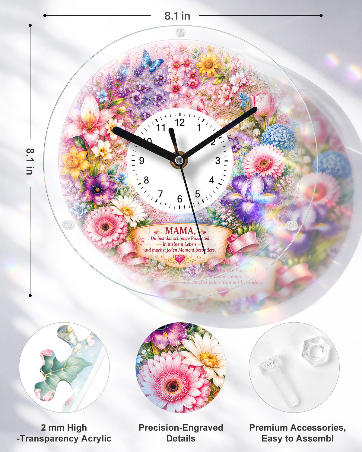 kaayee-clock-kit-diy-acryl-puzzle-uhr-f-r-mama-regular-size image 3