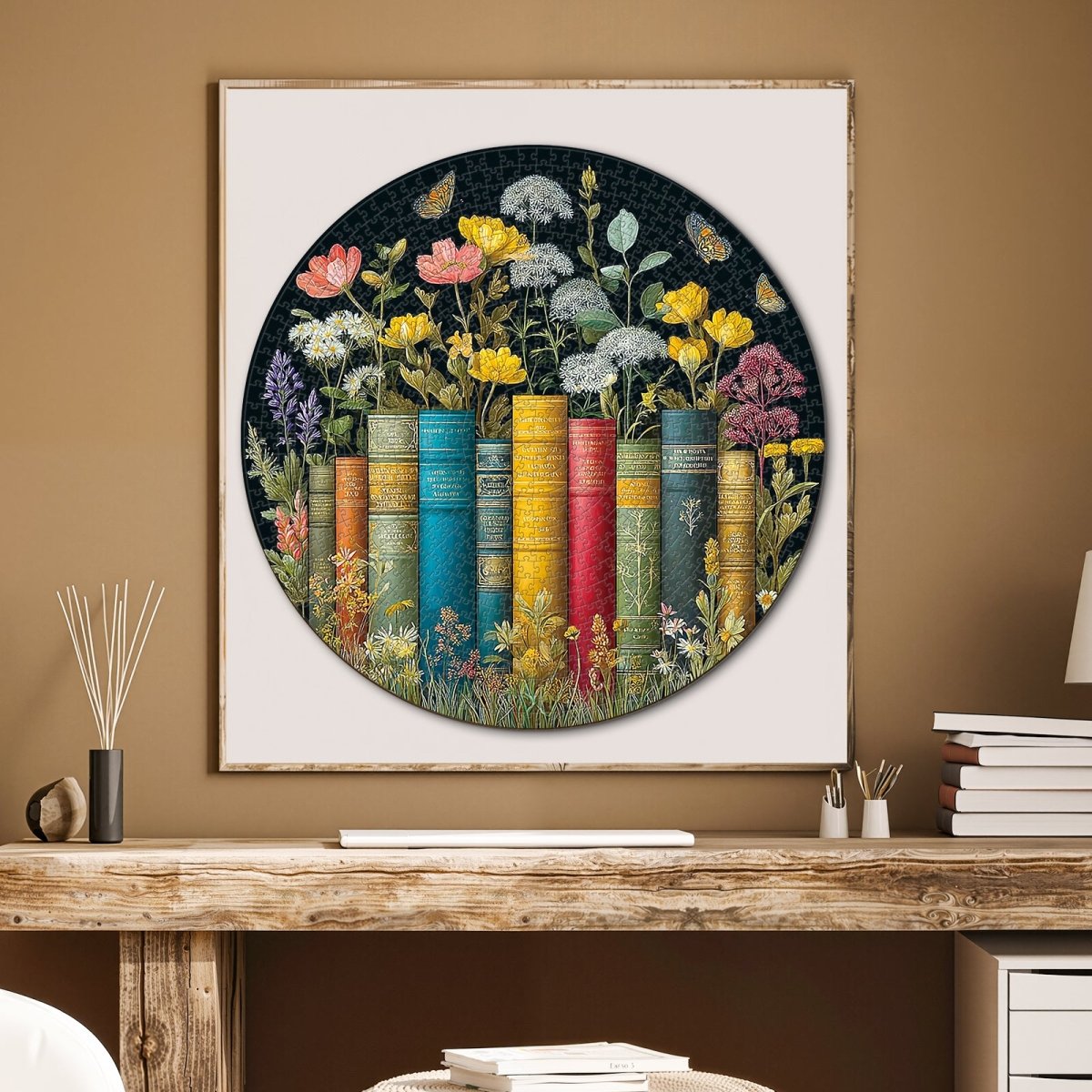 kaayee-flower-on-book-kartonpuzzle-1000-teile-eco-white-board-blumen image 6