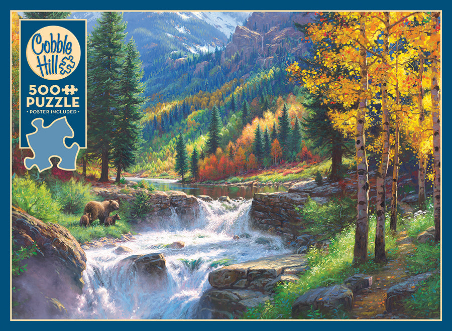 cobble-hill-500-piece-bear-falls-puzzle-500-teile-b-ren image 4