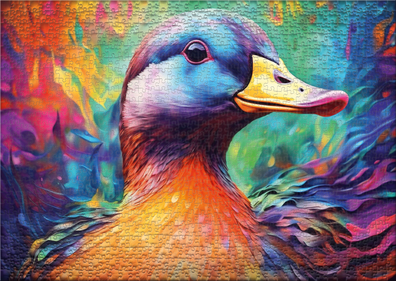 ulmer-puzzleschmiede-puzzle-1000-teile-quack-enten-puzzle-bunt-2 image 2