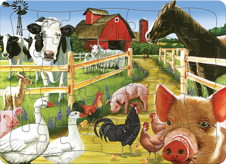 cobble-hill-tray-puzzles-farmyard-welcome-rahmenpuzzle-35-teile image 1