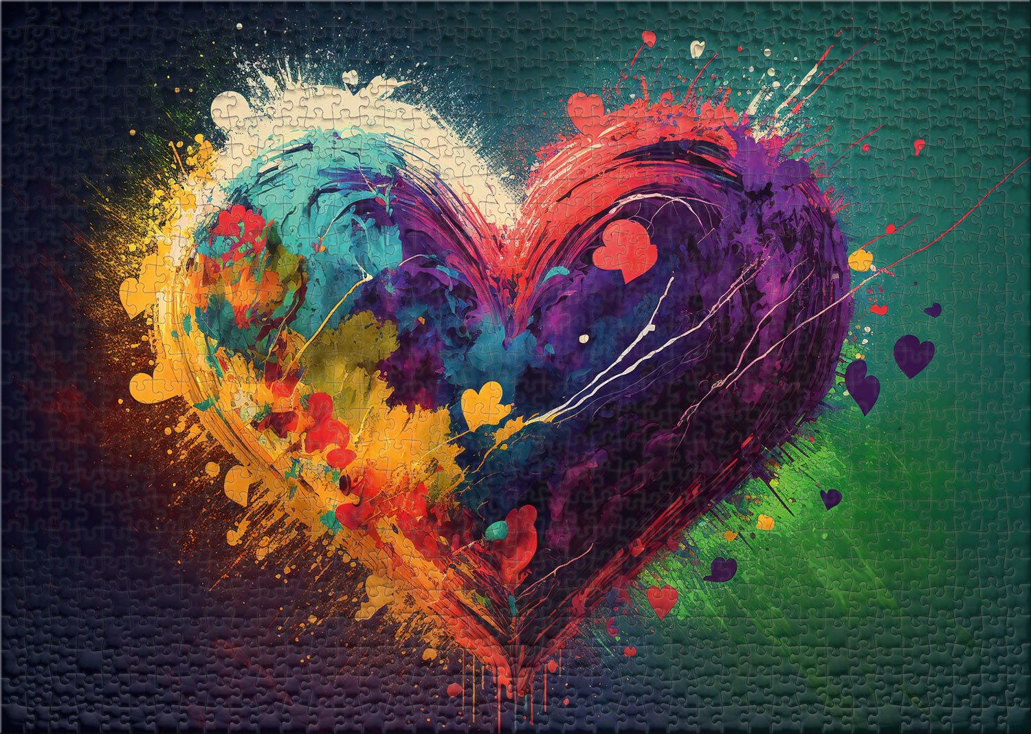 ulmer-puzzleschmiede-2000-colors-of-love-herz-puzzle-2000-teile-bunt image 2