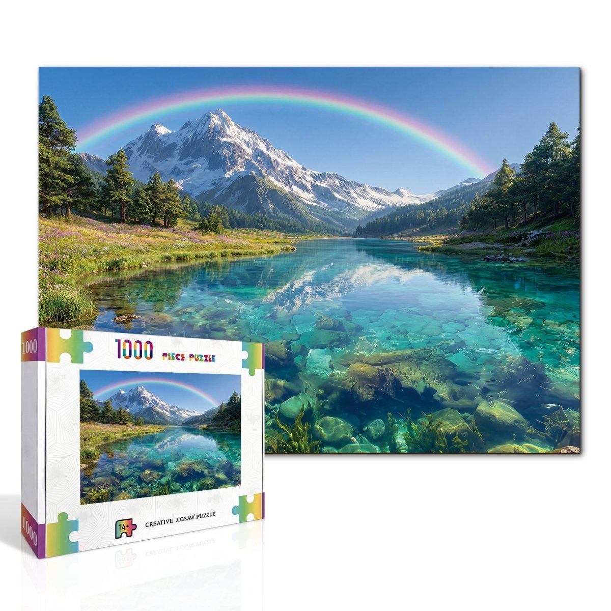 kaayee-rainbow-peak-1000-teile-puzzle-karton-eco-white-board image 2