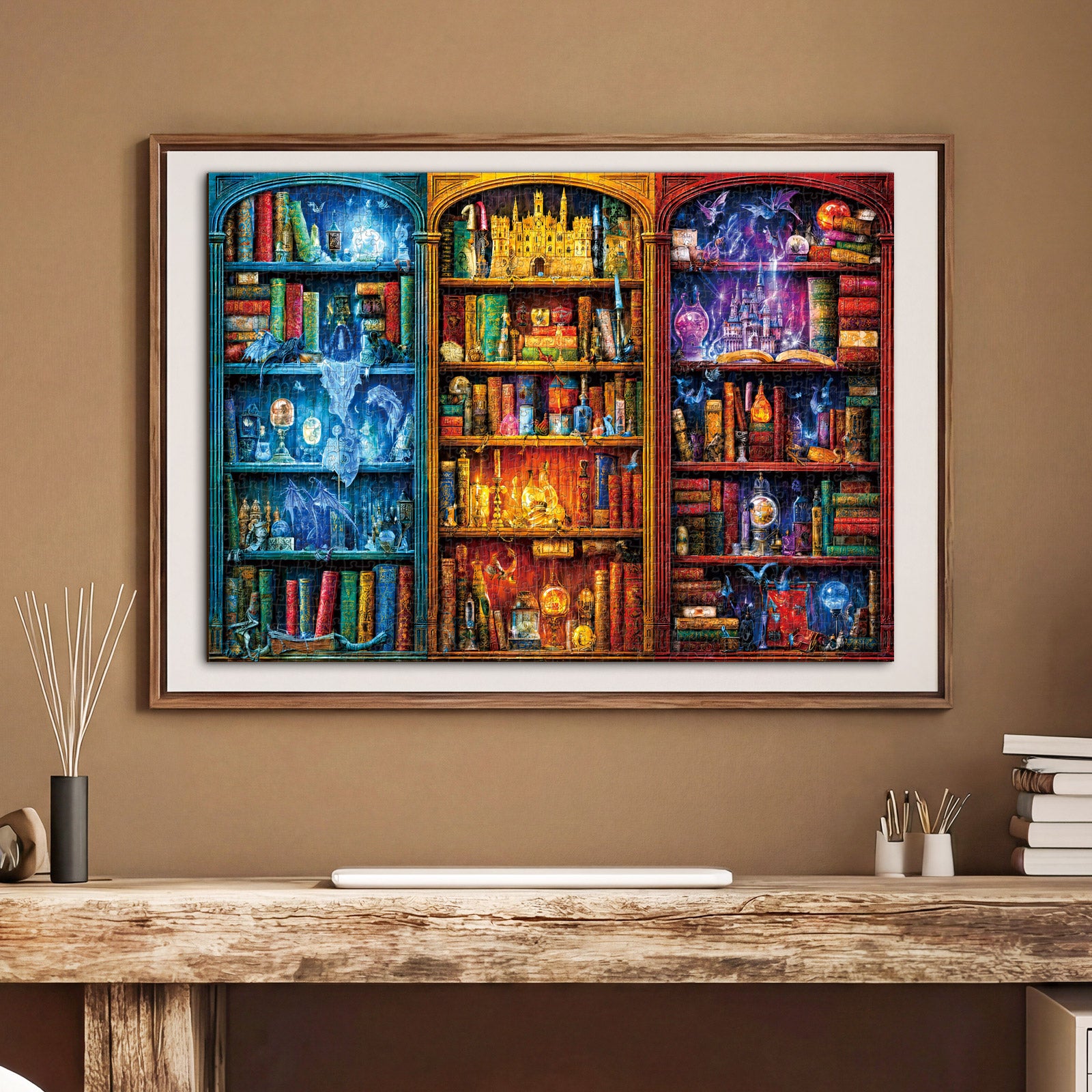 kaayee-cardboard-the-enchanted-library-puzzle-1000-teile image 5