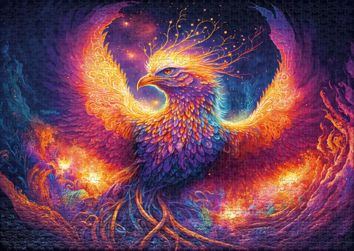 ulmer-puzzleschmiede-puzzle-1000-teile-phoenix-fantasy-puzzle image 2