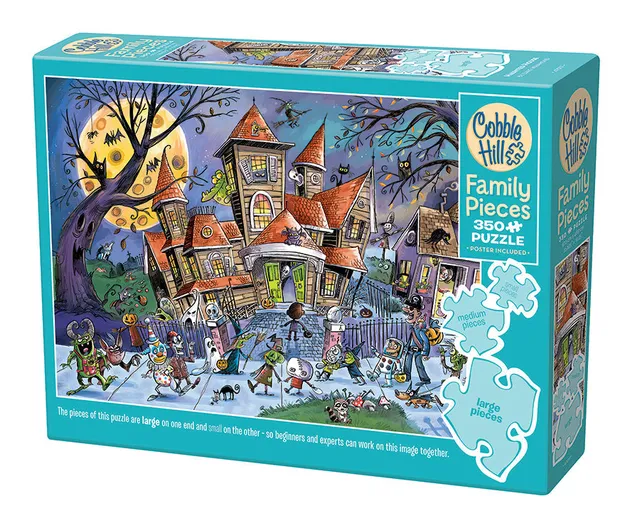 cobble-hill-family-pieces-350-puzzle-haunted-house-350-teile-halloween image 1