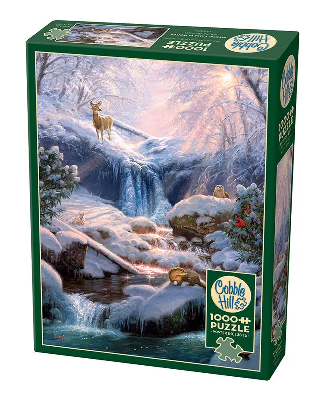 cobble-hill-1000-piece-mystic-falls-in-winter-puzzle-1000-teile-winter image 1
