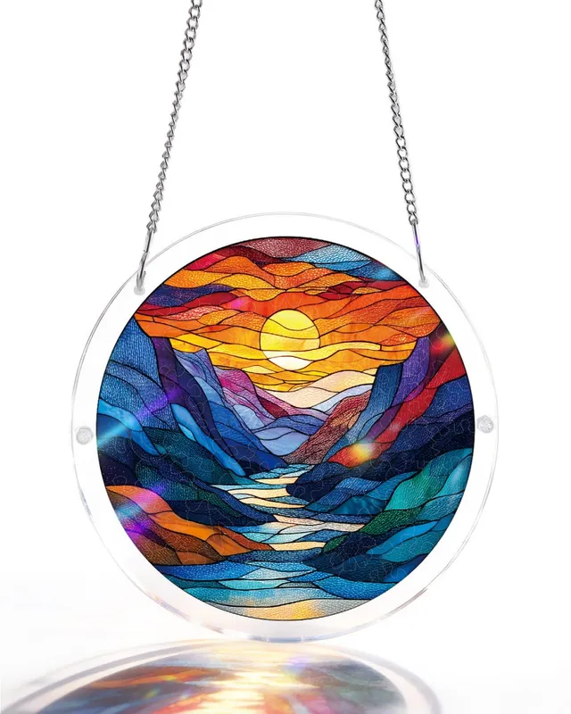 kaayee-suncatcher-moonlit-riverscape-fensterbild-large-acryl image 1