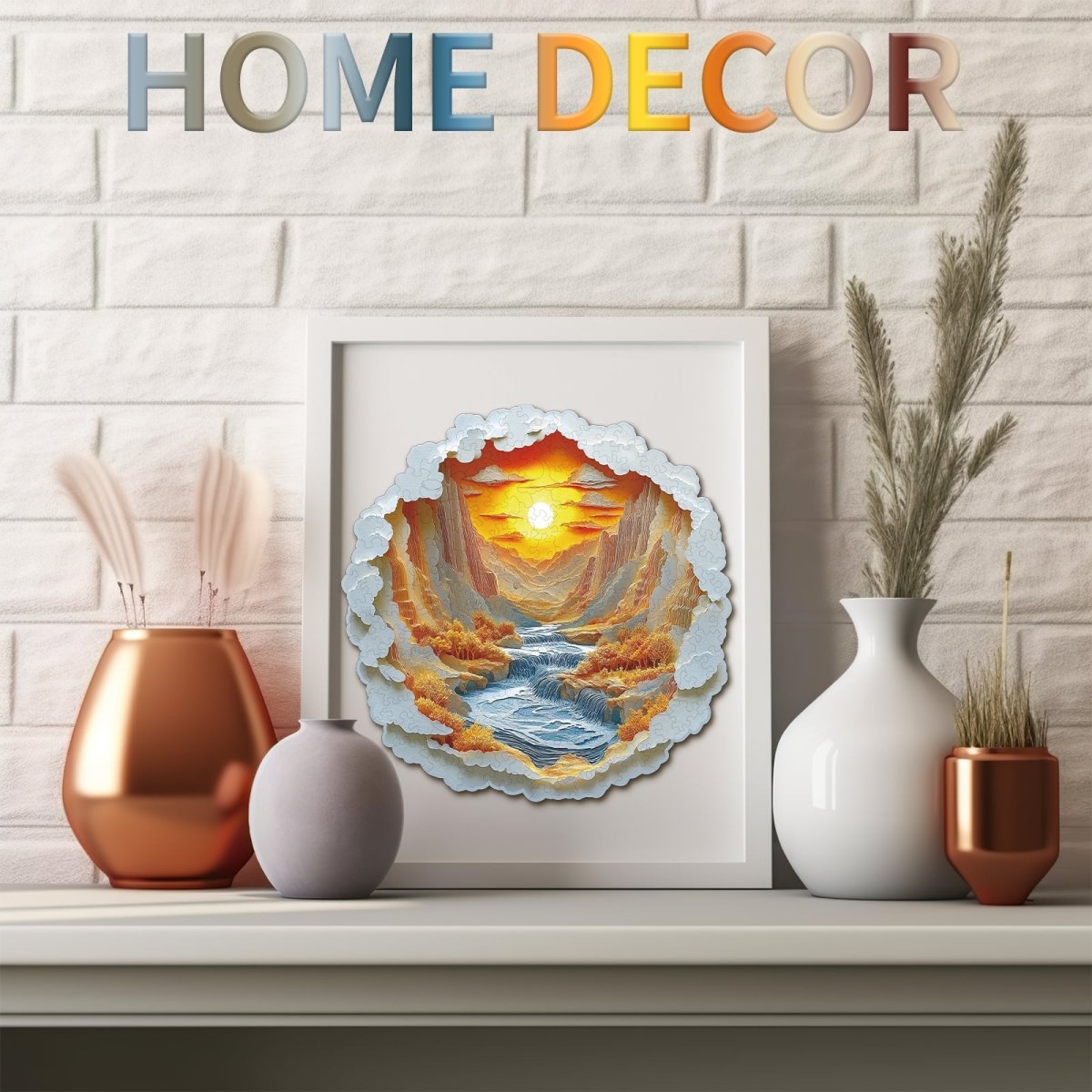 kaayee-wooden-puzzle-3d-sunset-light-holzpuzzle-canyon image 7