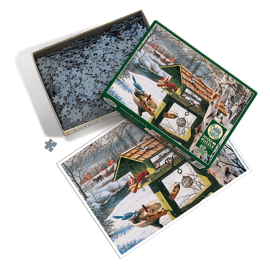 cobble-hill-1000-piece-backyard-banquet-puzzle-v-gel-winter image 3