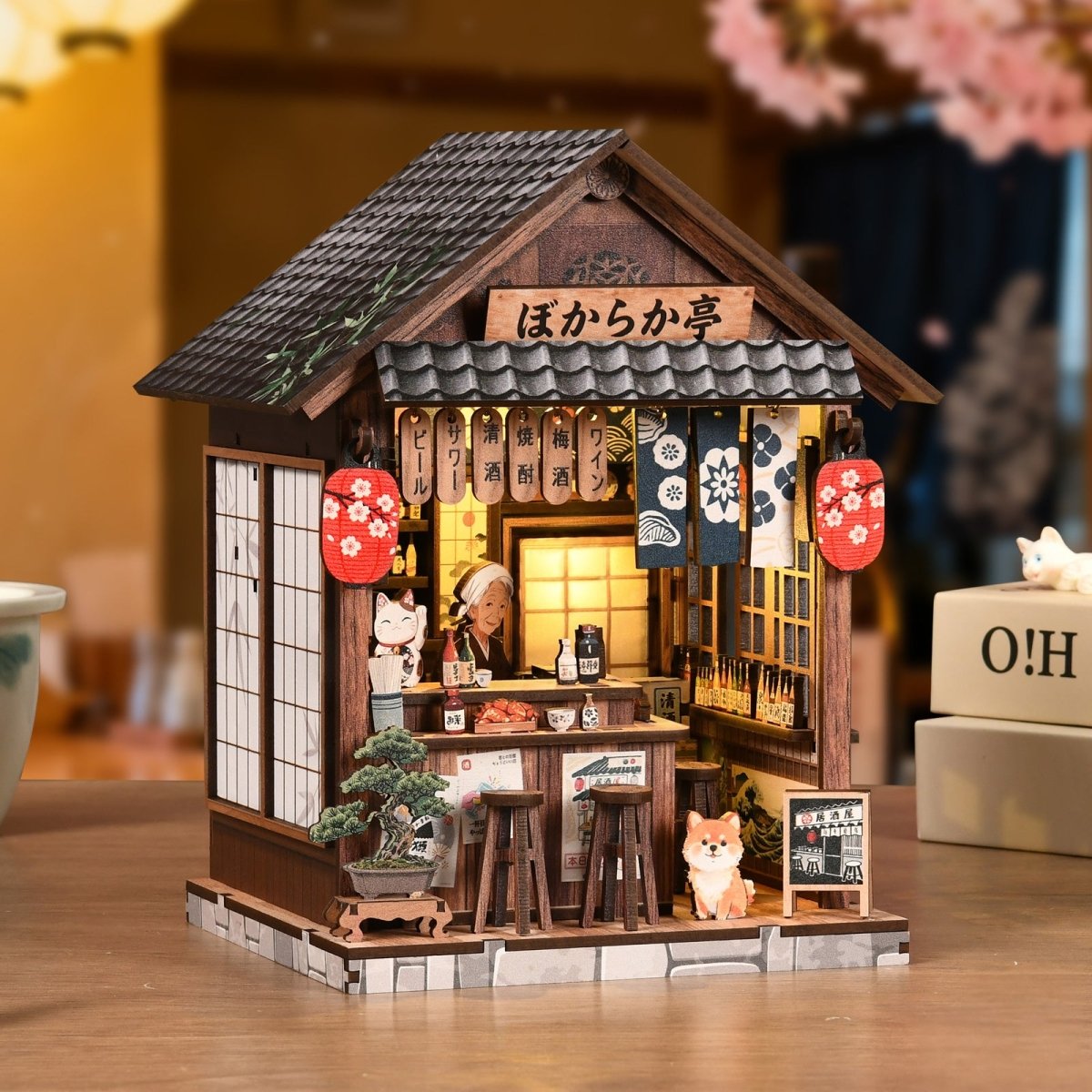 kaayee-miniature-house-mellow-pub-diy-miniaturhaus-holz image 2