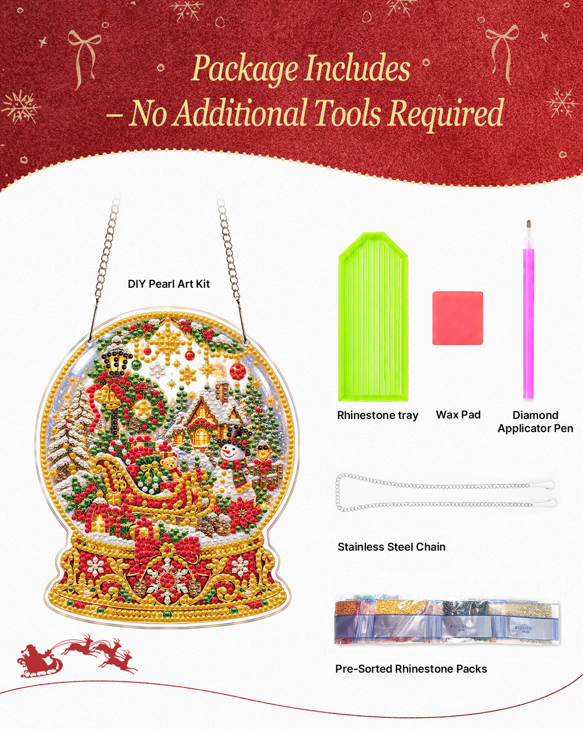 kaayee-suncatcher-puzzle-christmas-crystal-ball-20-cm-diy-kit image 5