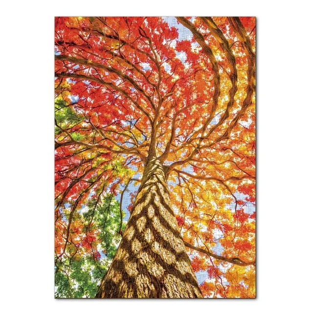 kaayee-cardboard-puzzle-geometric-tree-1-1000-teile-eco image 1