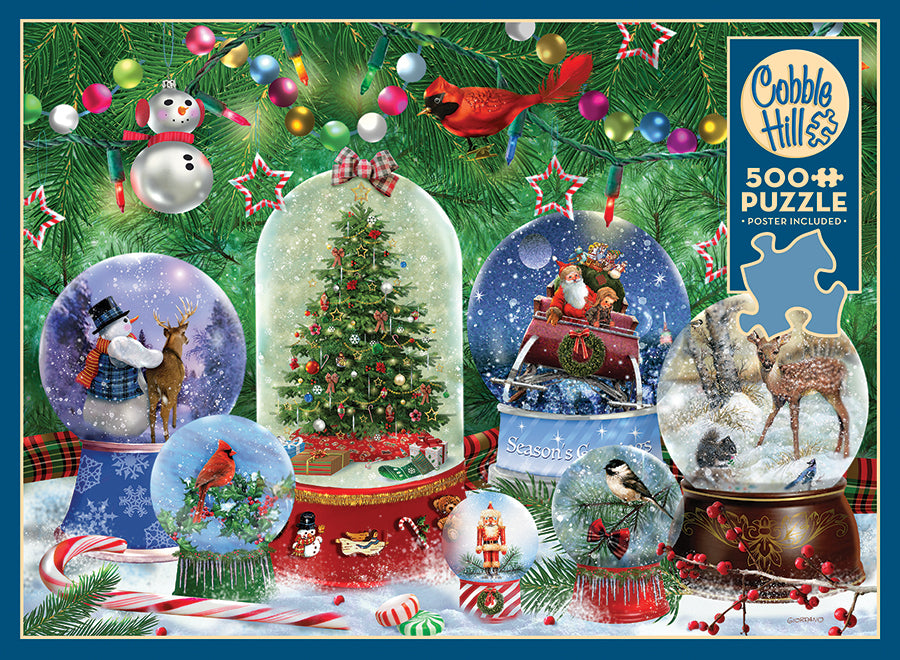 cobble-hill-snow-globes-puzzle-500-teile-weihnachten image 5