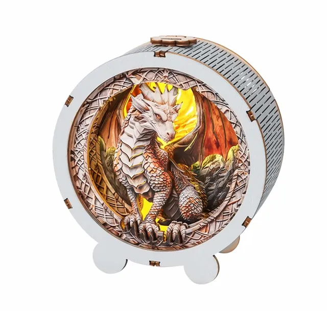 kaayee-night-light-ancient-dragon-3d-holzpuzzle-dimmbare-lampe image 1