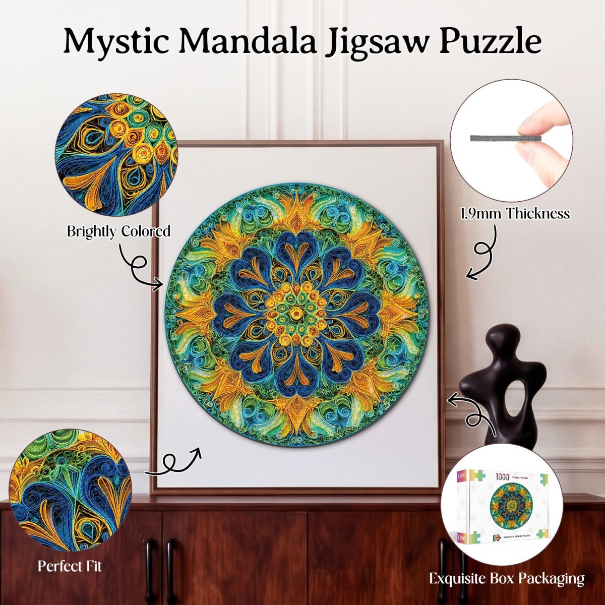 kaayee-cardboard-puzzle-mystic-mandala-1000-teile-eco-white-board image 3