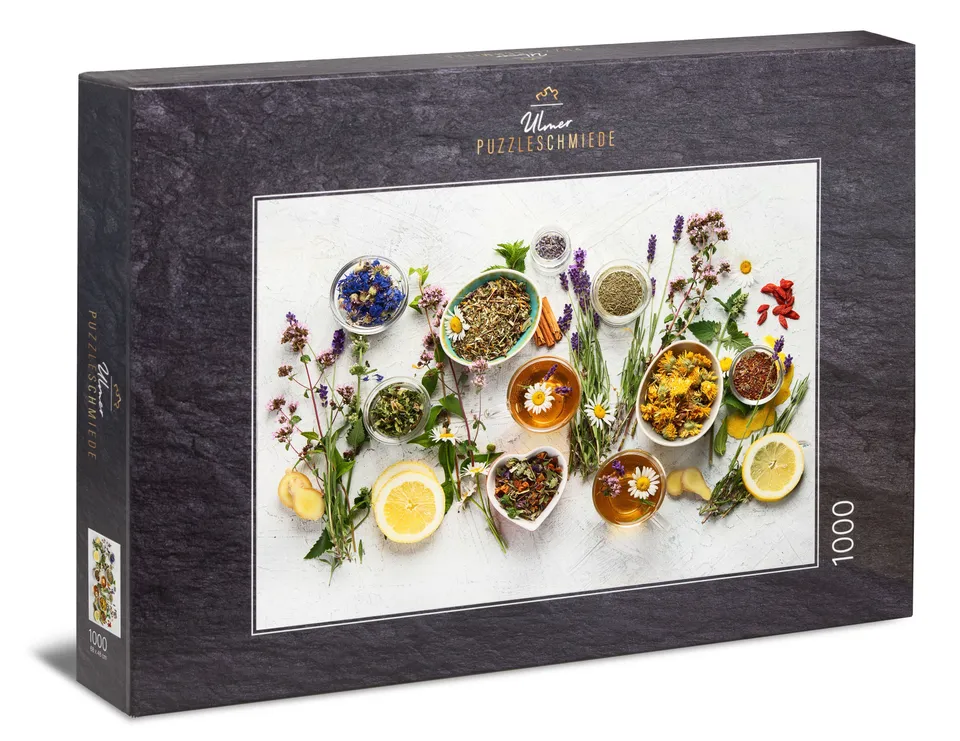 ulmer-puzzleschmiede-puzzle-1000-teile-kr-uter-und-tee-k-chenmotiv image 1